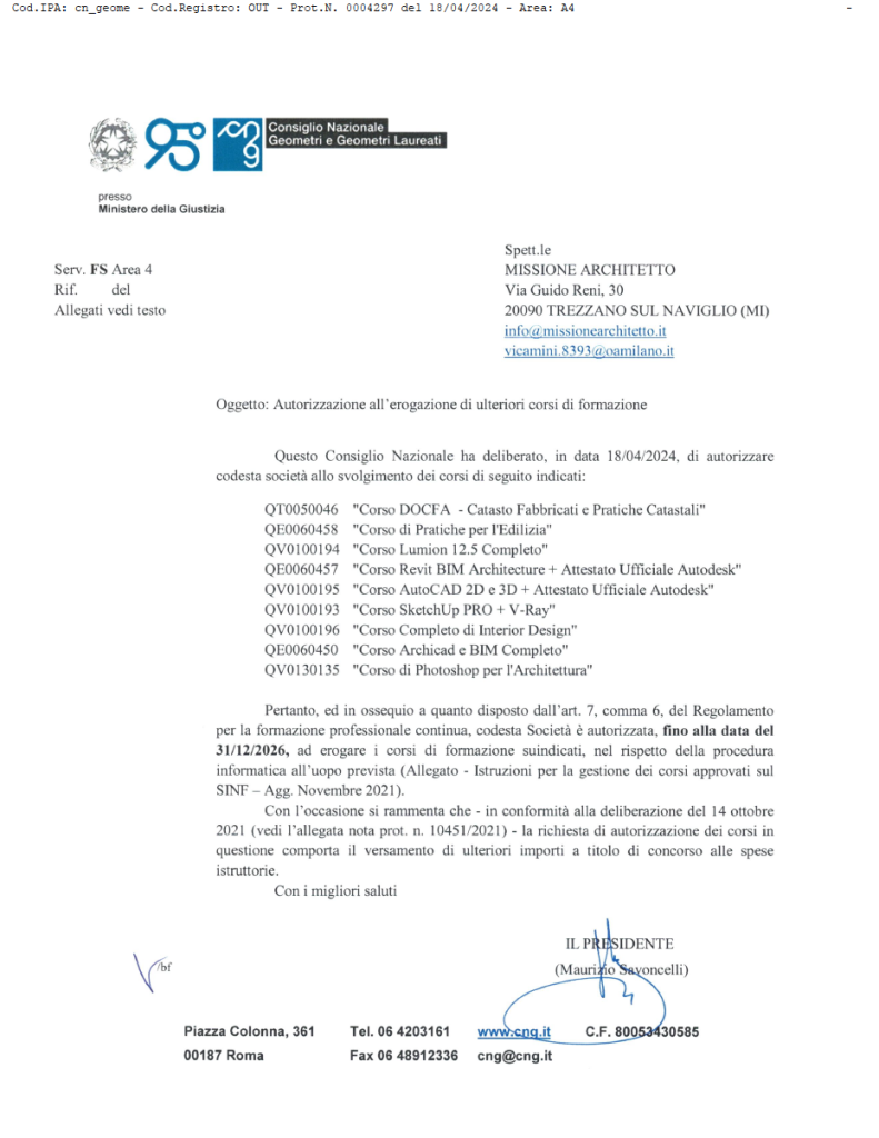 accredito cng per cfp geometri